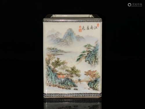 Who is the Snow Landscape Landscape Square Pen Holder