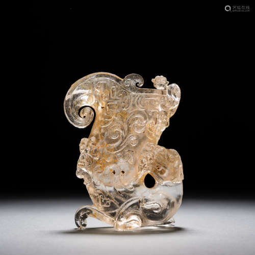 Before the Ming Dynasty, a crystal animal pattern cup