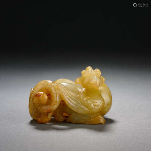 Before Ming Dynasty, Hetian Jade Beast