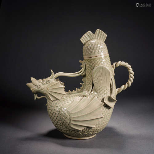 Celadon Capricorn Pot Before Ming Dynasty