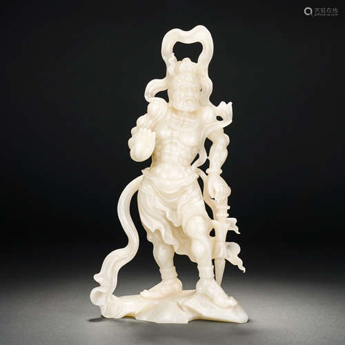 Ming Hetian Jade Lishi Statue