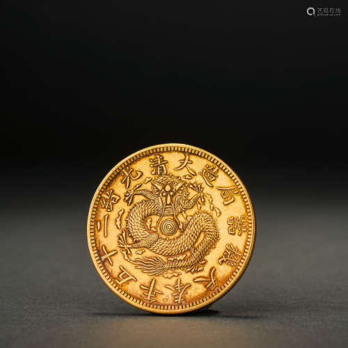 Qing Dynasty Guangxu Gold Coins