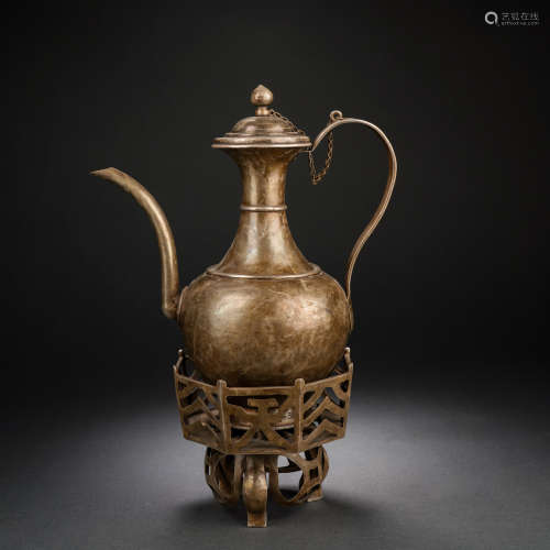 Before the Ming Dynasty, the silver holding pot was 