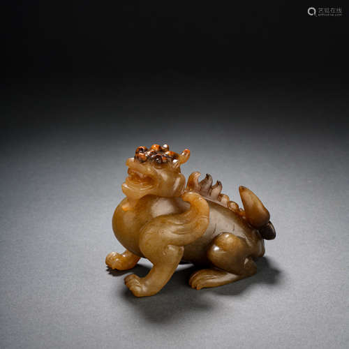 Before Ming Dynasty, Hetian Jade Beast