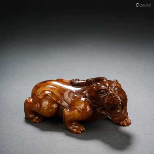 Before Ming Dynasty, Hetian Jade Beast