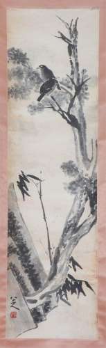 A CHINESE PAINTING OF BIRDS