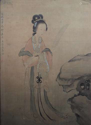 TANG Yin (1470-1523) Marque Zhengde dynastie Ming "jeun...