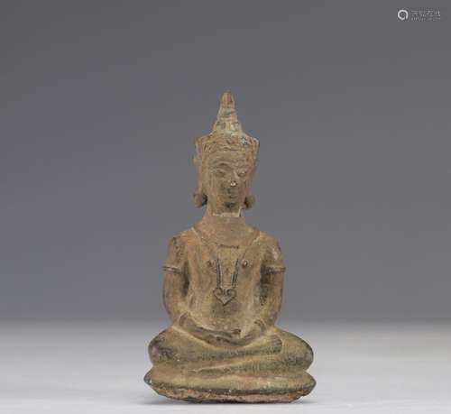 Bouddha en bronze  du XVIe siècle<br />
Poids: 270 g<br />
L...