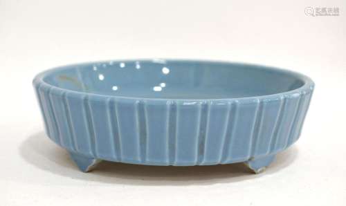 Chinese Light Blue Glazed Planter