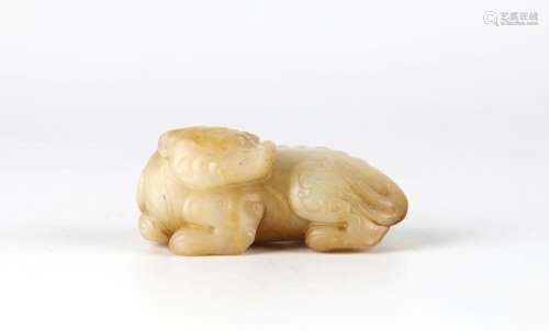 Chinese Carved Jade Figure of Beast