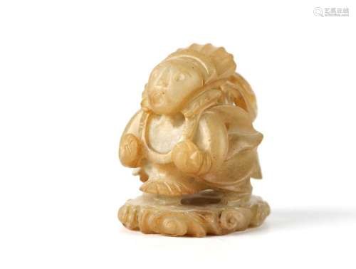 Chinese Carved Jade Finial