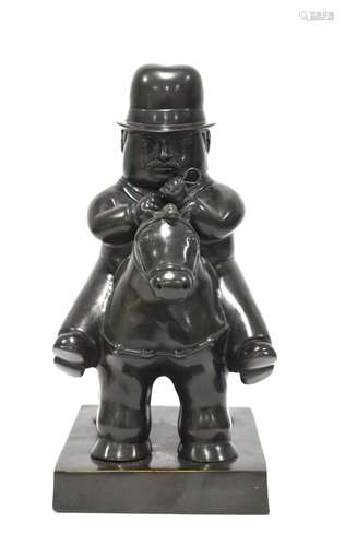 After Botero Bronze Sculpture