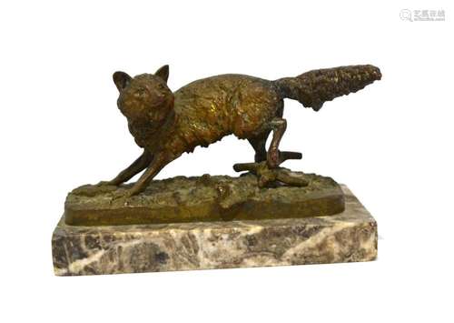 P.J. Mene Bronze Figure of Fox