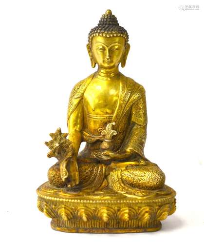 Chinese Gilt Bronze Buddha Figure