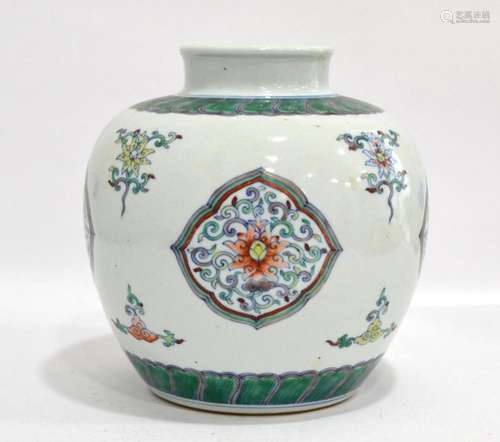 Chinese Doucai Glazed Jar