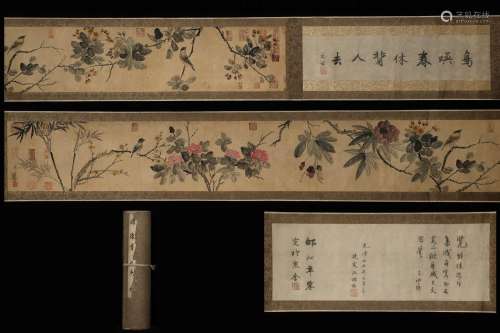 Chen Shu's Long Scroll of Flowers and Birds