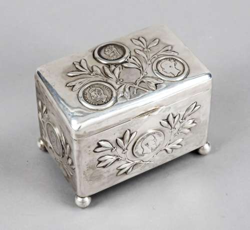 Rectangular lidded box, German, c. 1910, maker's mark A. Sch...