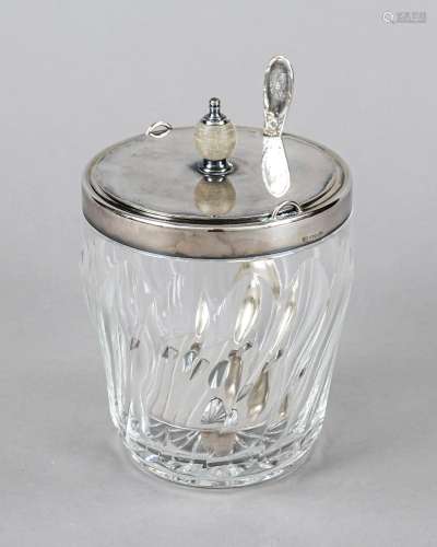 Ice container with silver rim mounting, German, 20th c., mak...