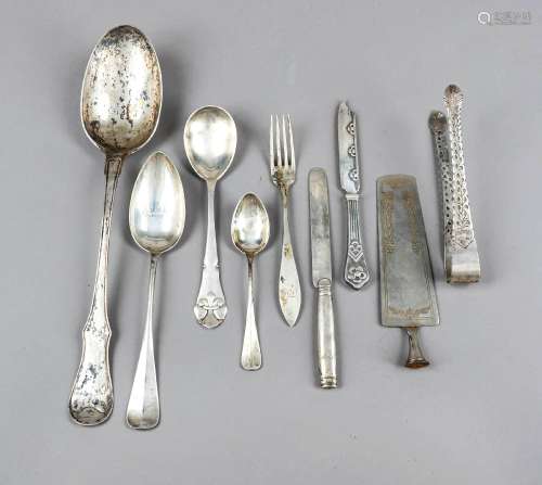 mixed lot of 27 pieces of cutlery, 19th/20th century, differ...