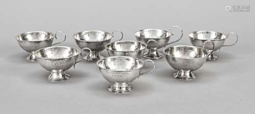 Eight brandy bowls/cups, Sweden, mid-20th century, different...