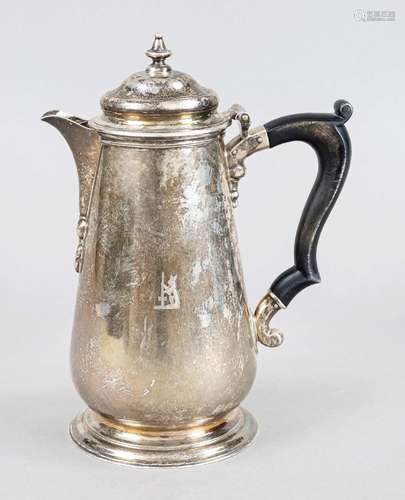 Coffee pot, England, 1935, maker's mark Vander & Hedges,...