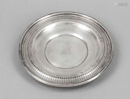 Plate, probably USA, 20th century, sterling silver 925/000, ...