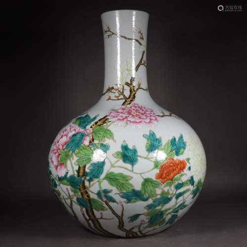 Pastel Blooming Fortune Sky Ball Vase