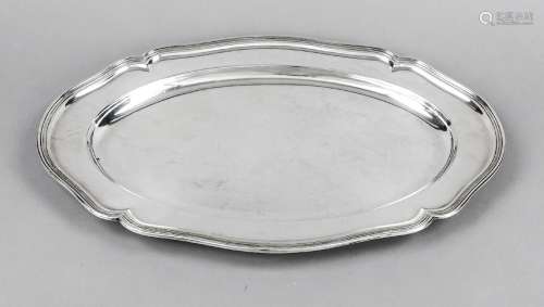 Large oval tray, German, 20th century, maker's mark M. H. Wi...