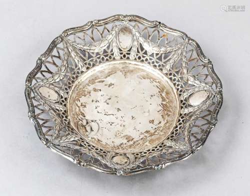 Round breakthrough bowl, Japan, c. 1900, moulded form, smoot...