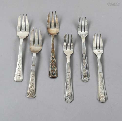 Set of 29 cake forks, Vietnam, 20th c., different makers, si...