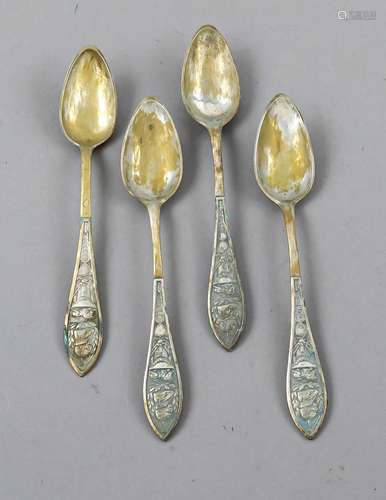 Twelve teaspoons, German, early 19th century, Berlin hallmar...