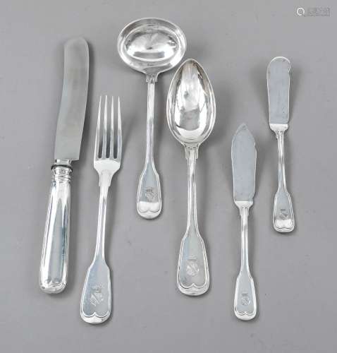 21-piece dinner set for 6 persons, German, 20th century, mak...