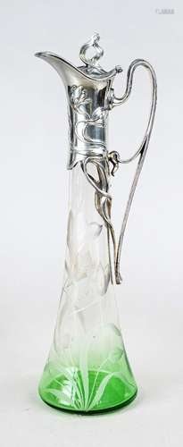 Art Nouveau carafe with mounting, German, c. 1900, maker's m...