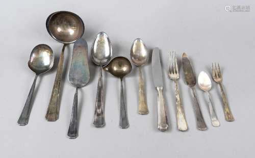 39-piece remnant cutlery set, German, 20th c., maker's mark ...