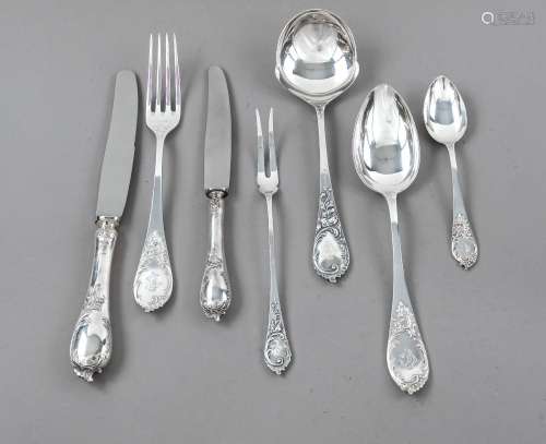 Cutlery for twelve persons, German, 20th c., master mark M. ...