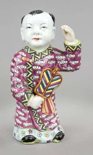 Porcelain boy, China, Republic period (1912-1949), porcelain...