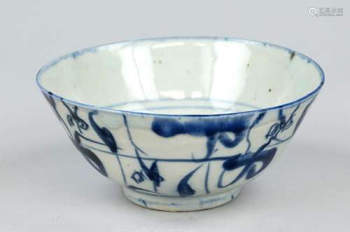 Ming style blue and white bowl, China, Republic period(1912-...