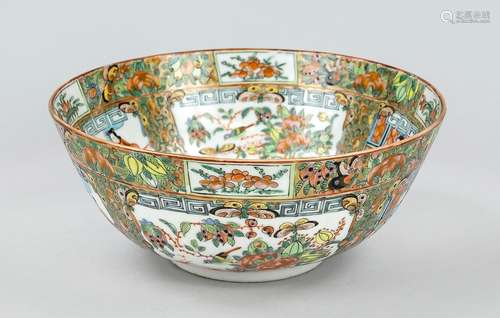 Canton bowl famille rose, South China, Hong Kong or Guangzho...