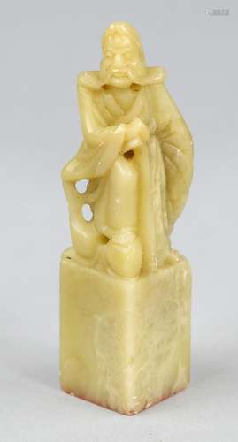 Jade seal, China, Qing dynasty(1644-1912), 18th century, yel...