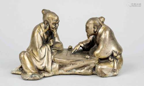 Xiangqi player, China, Republic period(1912-1949), white met...