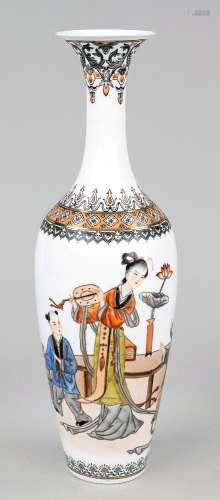 Eggshell porcelain vase, China, Jingdezhen, 20th c., wafer-t...
