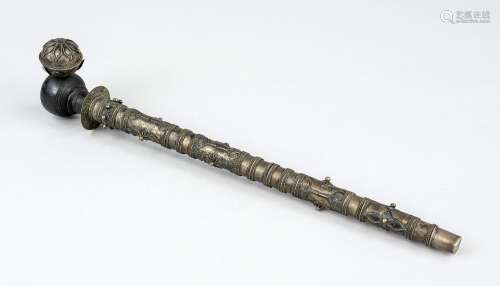 Opium pipe, China, 19th/20th century, opium pipe with metal ...