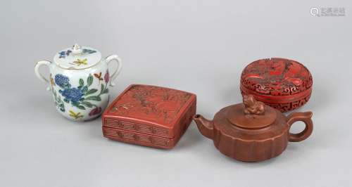 4 pieces Chinese window sill decoration, China, 20th c., Yix...