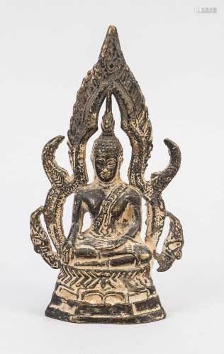 Buddha Ayutthaya style, Thailand, 20th century, bronzed bras...