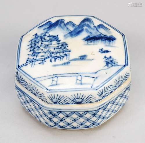 8-cornered lidded box, China, probably Qing dynasty(1644-191...