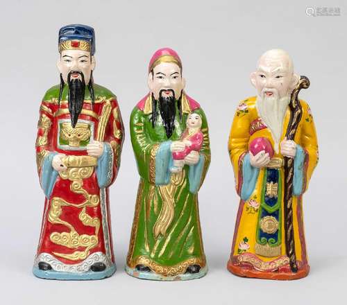 3 chinese figures, China, probably republic period (1912-194...