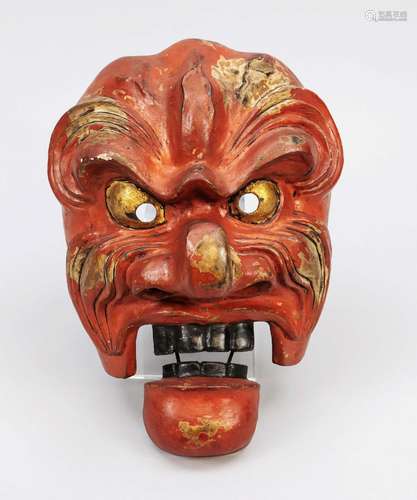 Bugaku mask Kanseiraku, Japan, Edo period(1603-1868), 18th c...