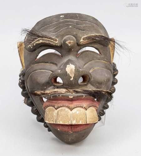 Wayang topeng mask fun maker Patih, Indonesia, 19th century ...