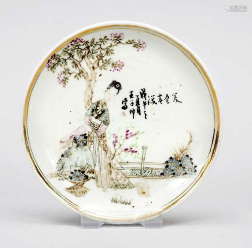 Plate, China, Republic period(1912-1949), around 1900, porce...