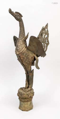 Guardian bird, Thailand, 17th/18th century, patinated brone ...